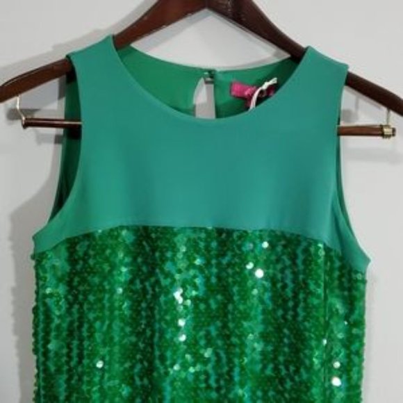 Ecla Dress Green Sequins - Picture 5 of 10